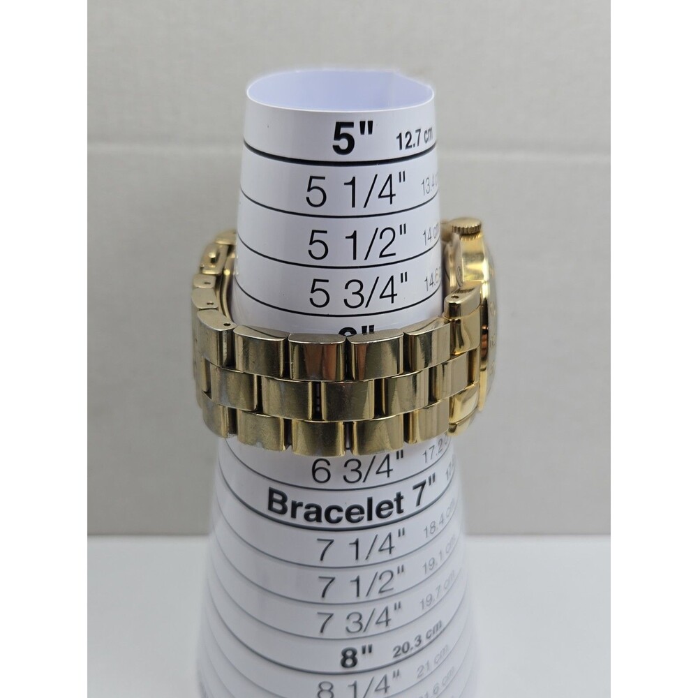 Marc Jacobs Amy Aqua Blue Gold Tone Womens 36mm Dress Watch Classic New Battery - Picture 7 of 14